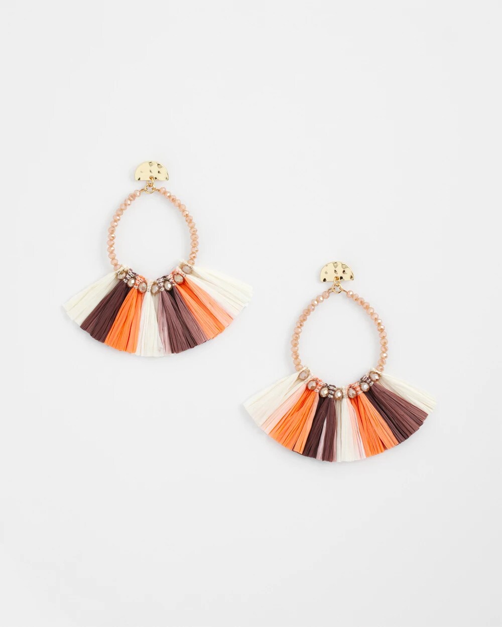 Chico's No Droop® Raffia Seed Bead Earrings