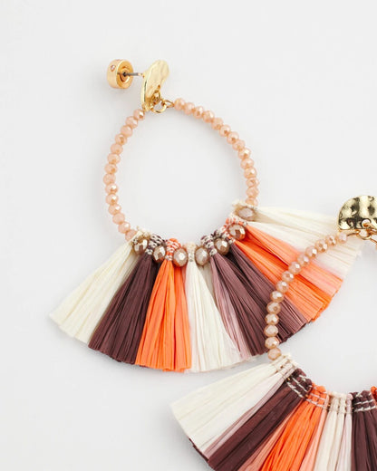 Chico's No Droop® Raffia Seed Bead Earrings