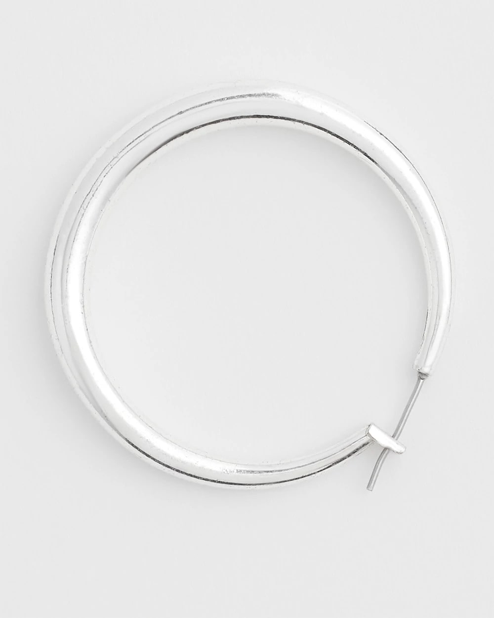 Chico's Cassie Silver-Tone Hoop Earrings