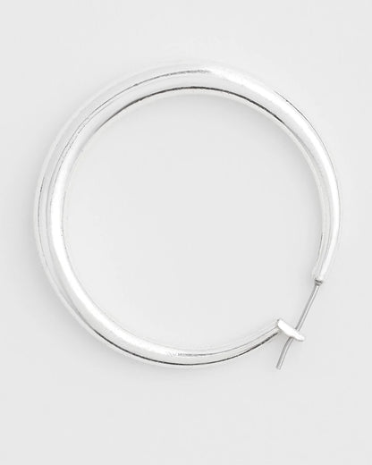 Chico's Cassie Silver-Tone Hoop Earrings