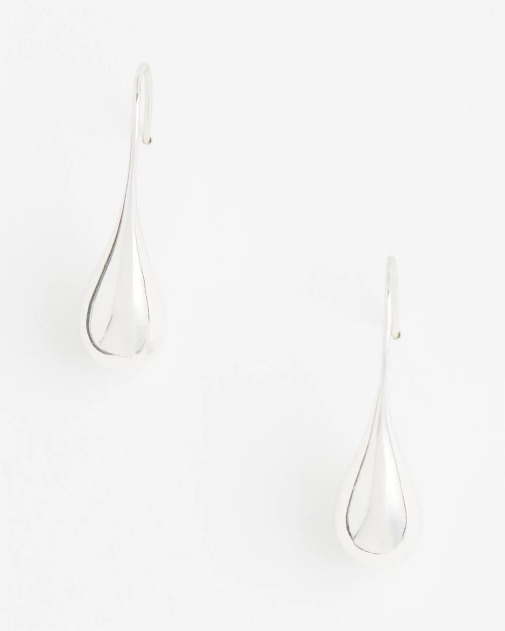 Chico's No Droop™ Silver Tone Teardrop Threader Earrings
