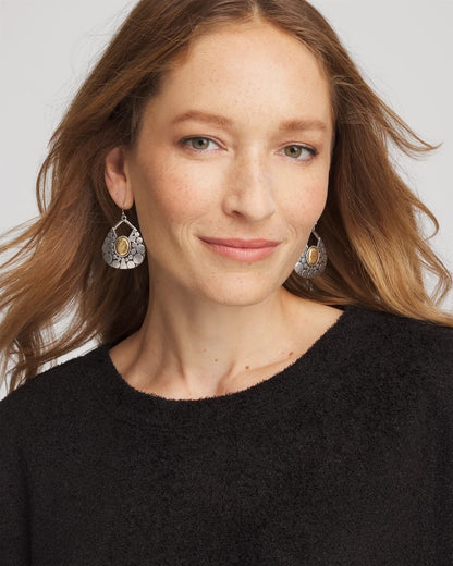 Chico's Island Metal Drop Earrings