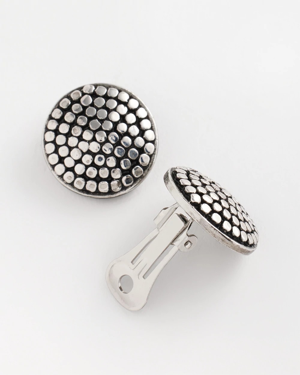 Chico's No Droop® Round Silvertone Stud Earrings