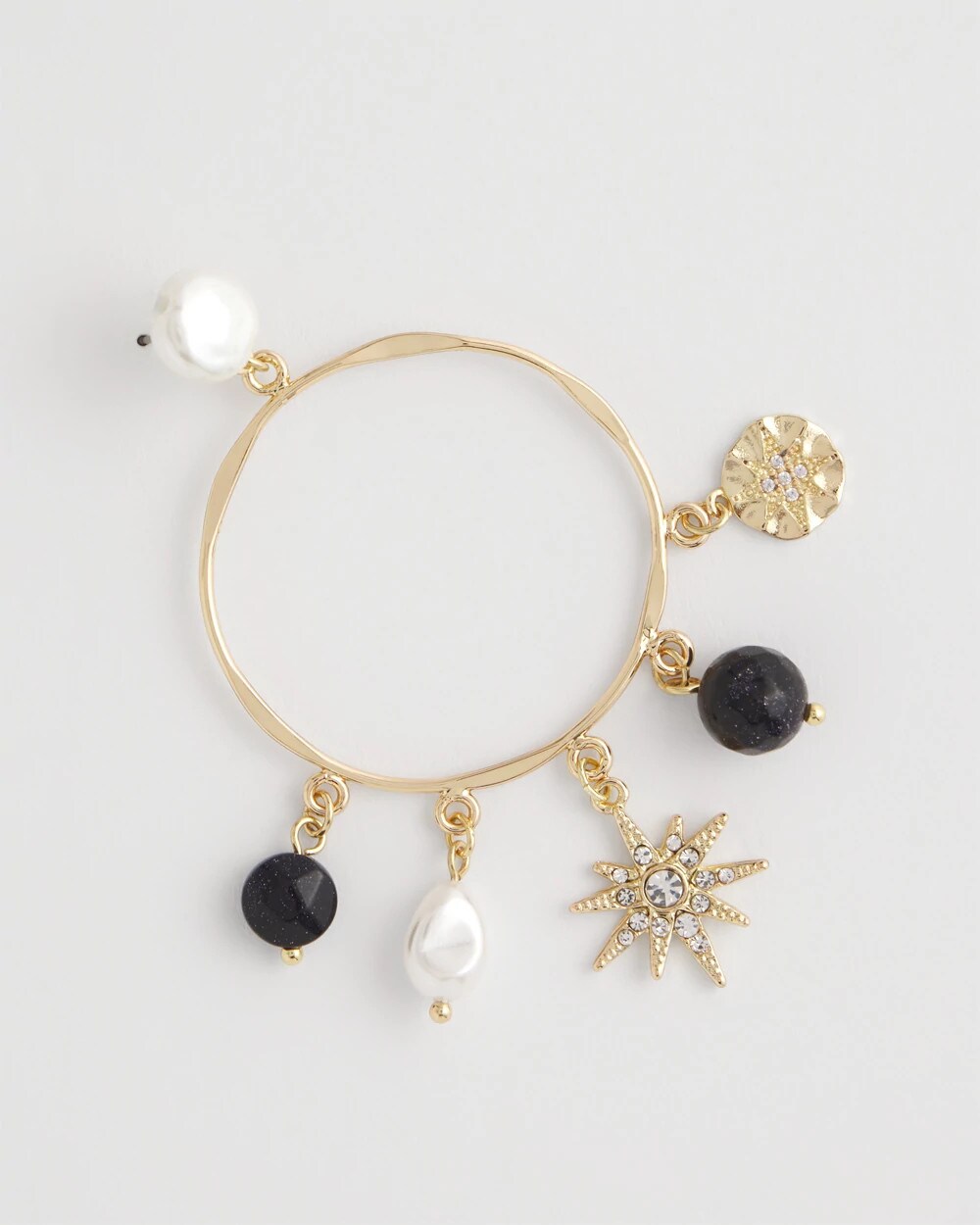 Chico's Starry Night Charm Hoop Earrings