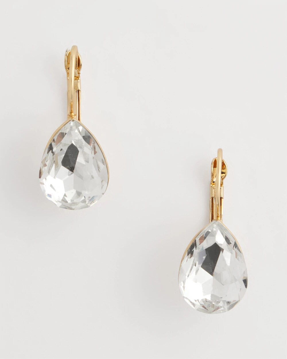 Chico's Crystal Gem Teardrop Earrings