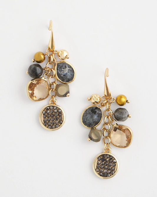 Chico's Galaxy Cluster Drop Earrings