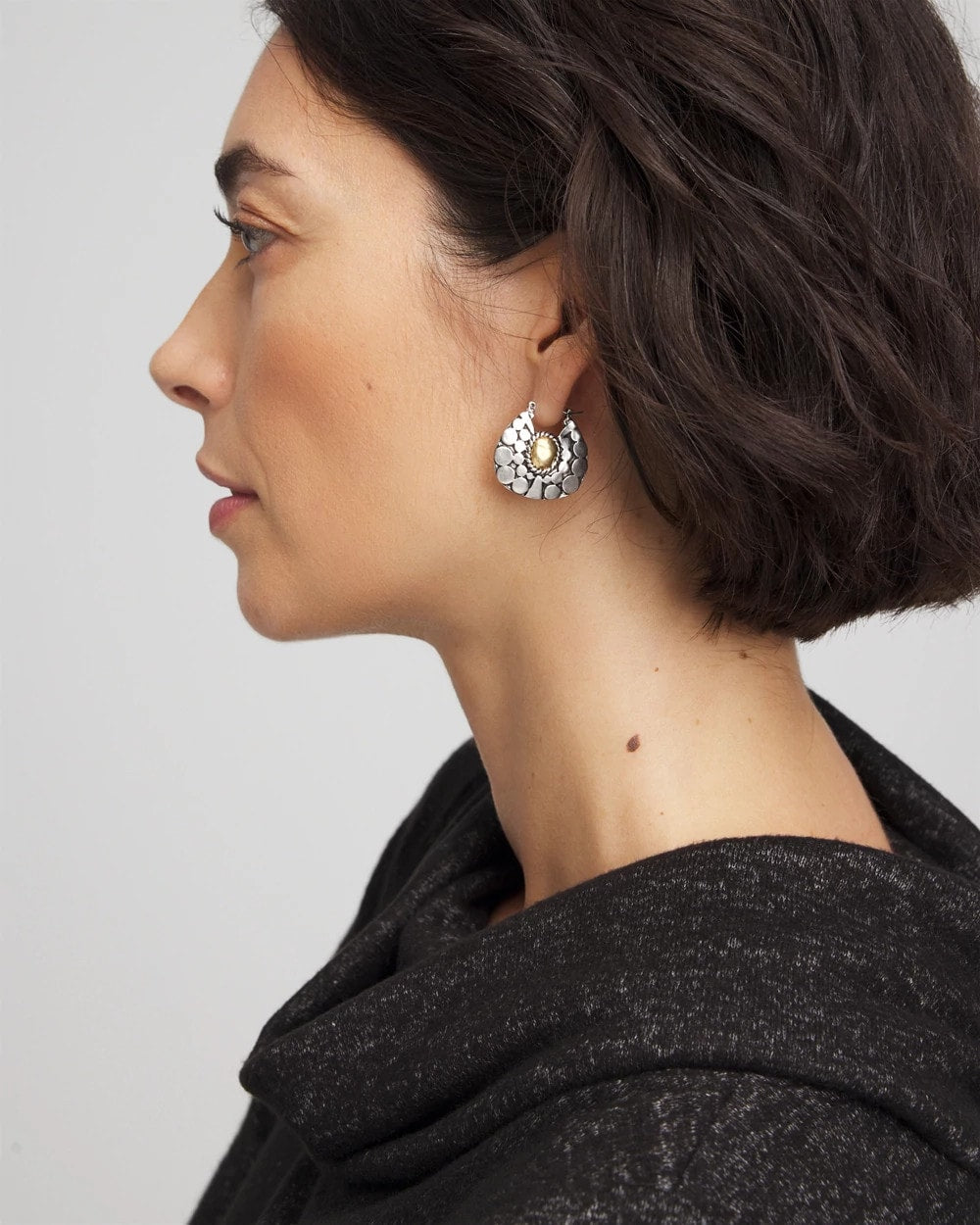 Chico's Front-to-Back Hoop Earrings