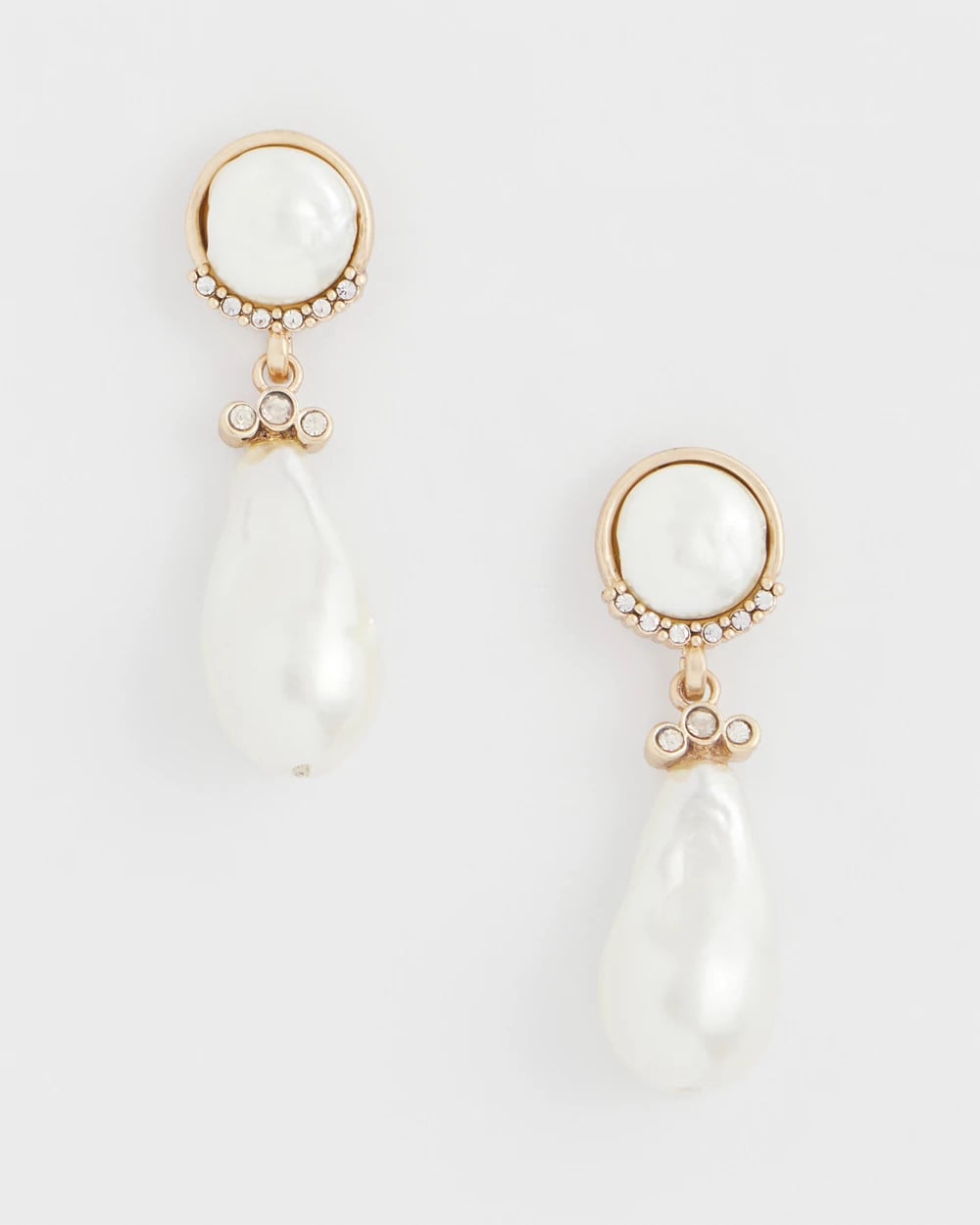 Chico's Faux Pearl Drop Earrings