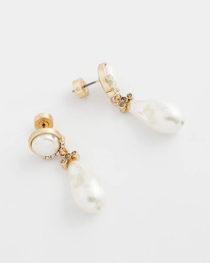 Chico's Faux Pearl Drop Earrings