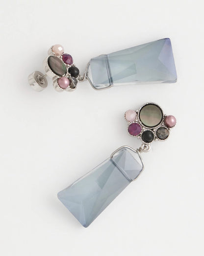 Chico's Multi Faceted Drop Earrings