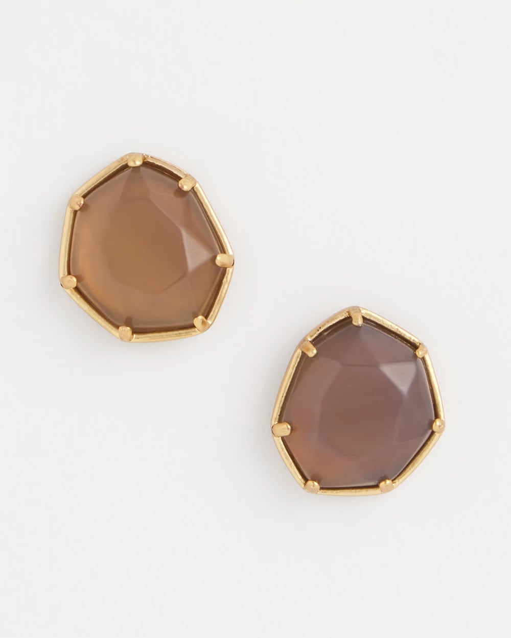 Chico's Agate Stone Stud Earrings