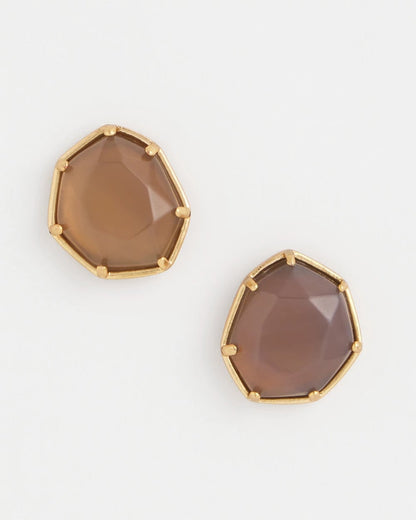 Chico's Agate Stone Stud Earrings