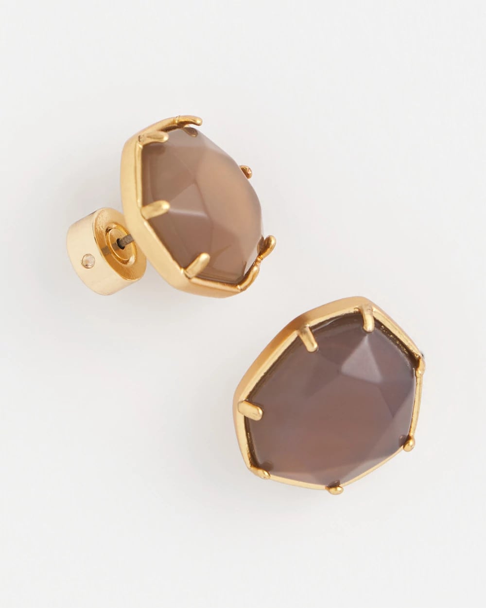 Chico's Agate Stone Stud Earrings