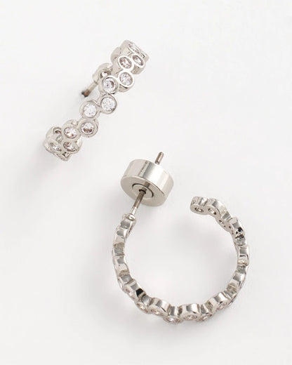 Chico's No Droop® Silvertone Hoop Earrings