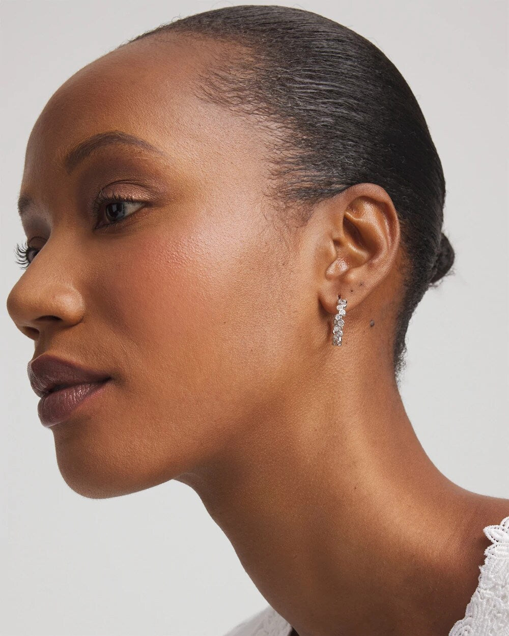 Chico's No Droop® Silvertone Hoop Earrings