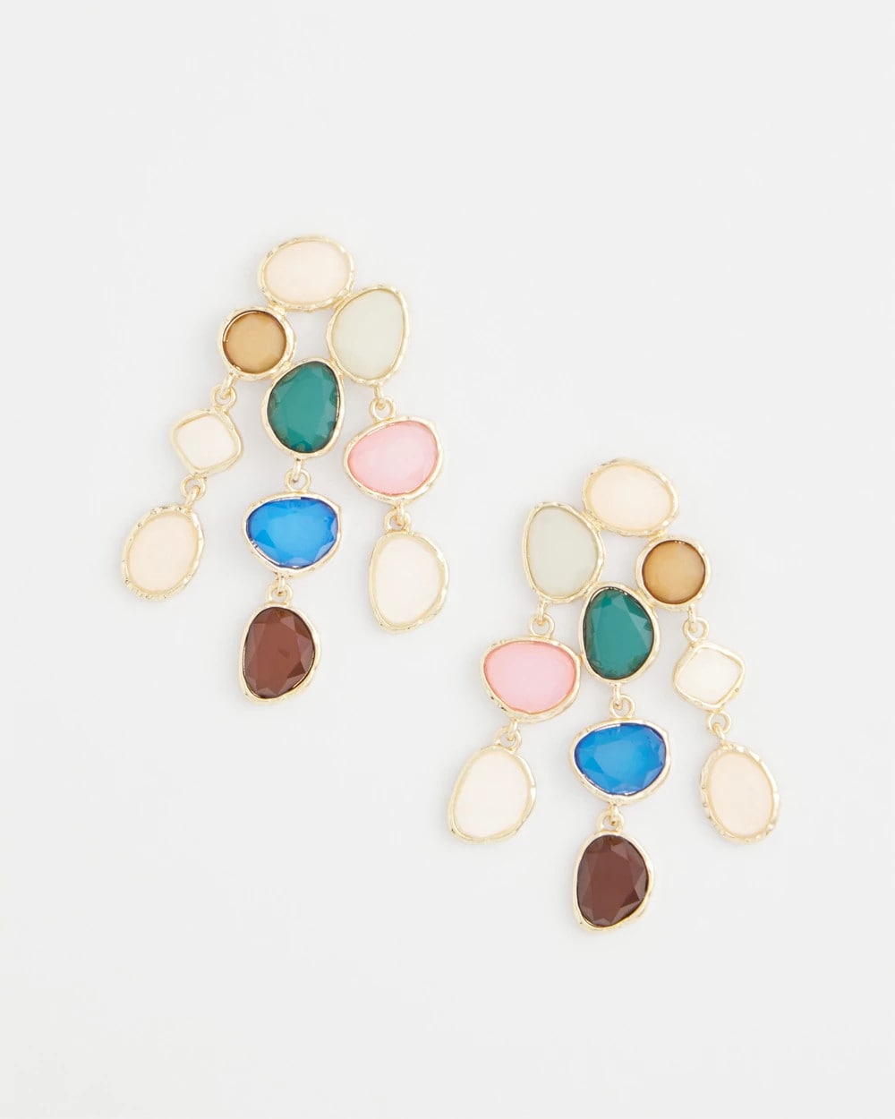 Chico's No Droop® Rainbow Resin Drop Earrings