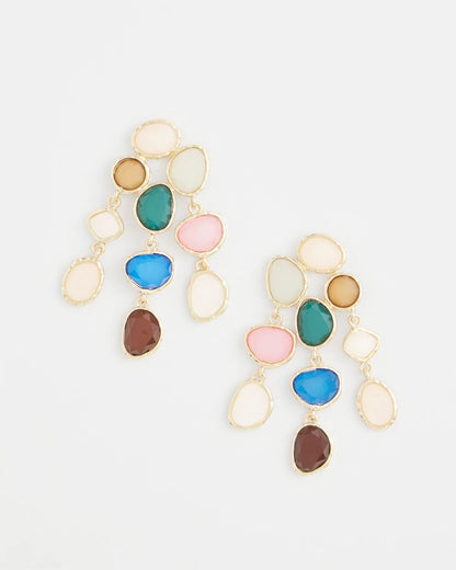 Chico's No Droop® Rainbow Resin Drop Earrings