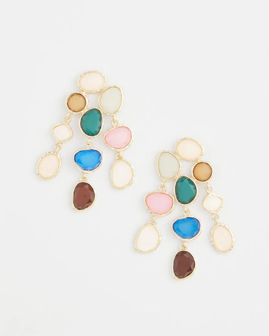 Chico's No Droop® Rainbow Resin Drop Earrings
