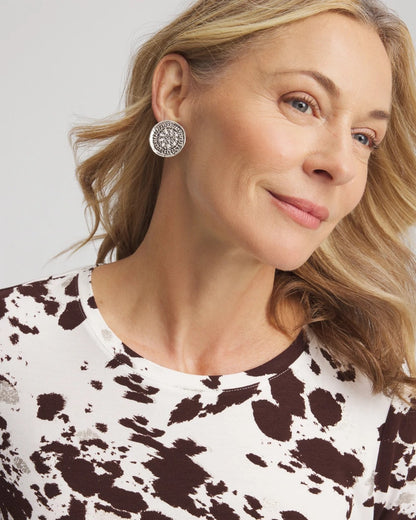 Chico's Medallion Earrings