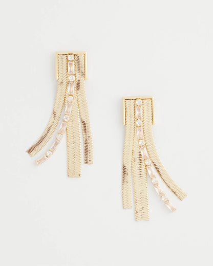 Chico's Snake Chain Linear Earrings