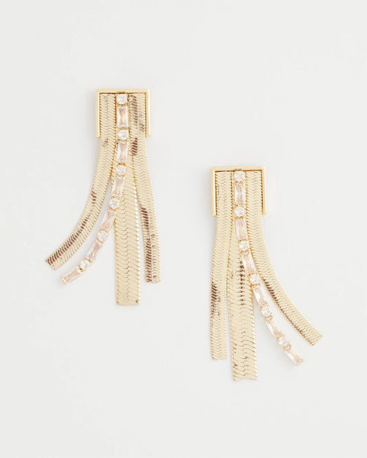 Chico's Snake Chain Linear Earrings