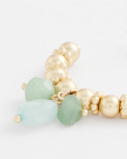 Chico's No Droop® Gem Beaded Hoop Earrings