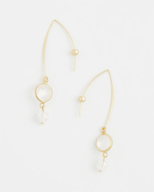 Chico's No Droop® Quartz Crystal Threader Earrings