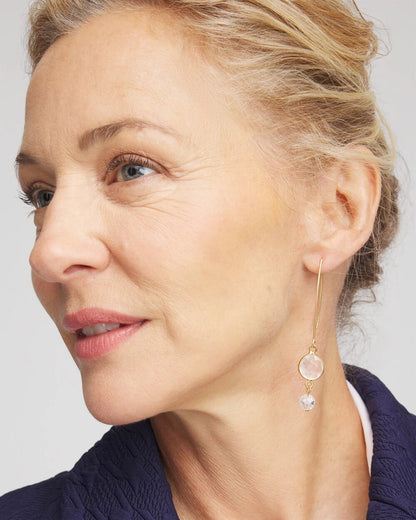 Chico's No Droop® Quartz Crystal Threader Earrings
