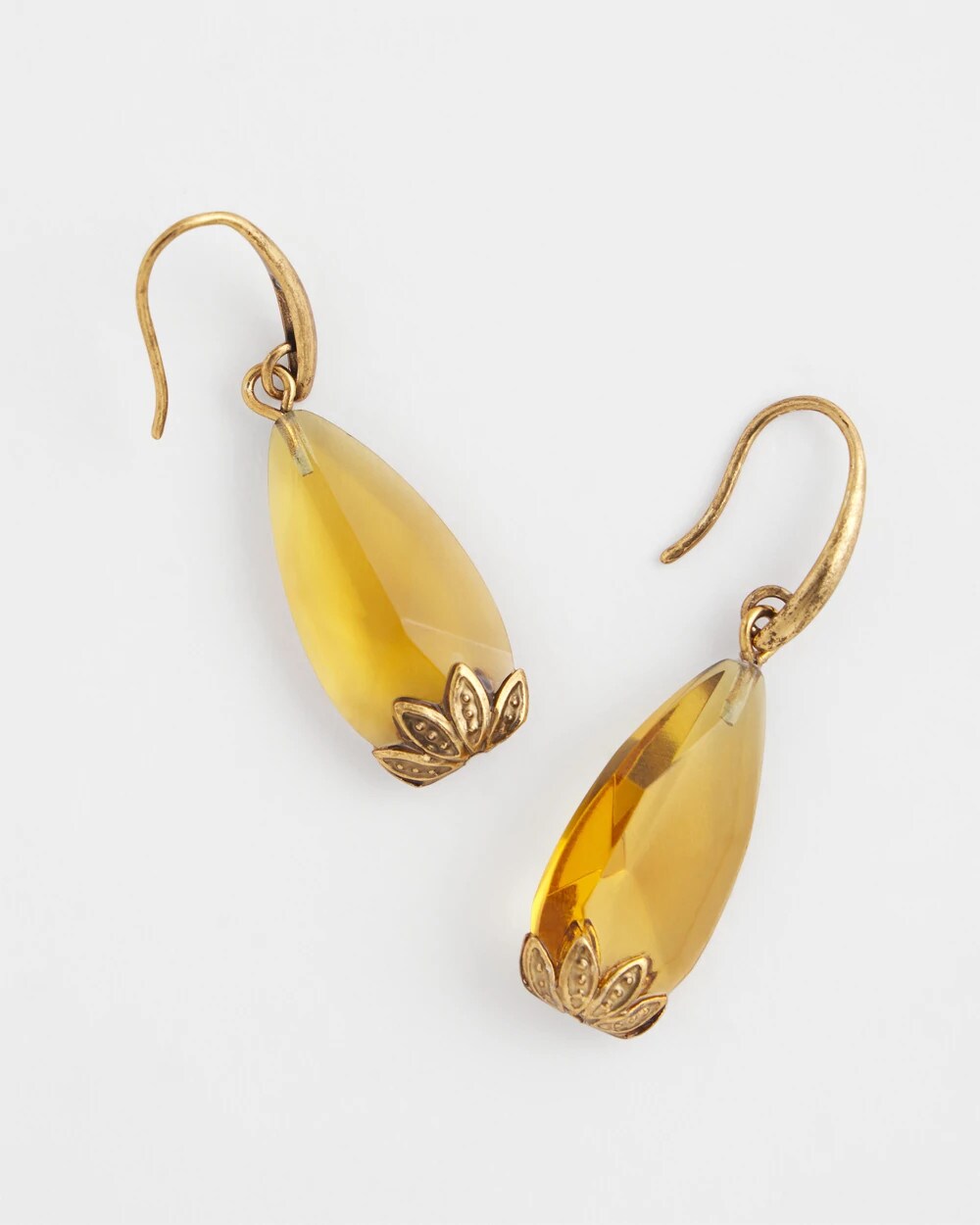 Chico's Neutral Stone Drop Earrings