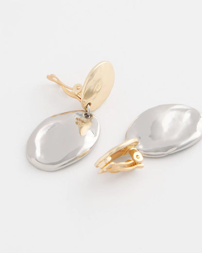 Chico's No Droop™ Mixed-Metal Clip-On Earrings