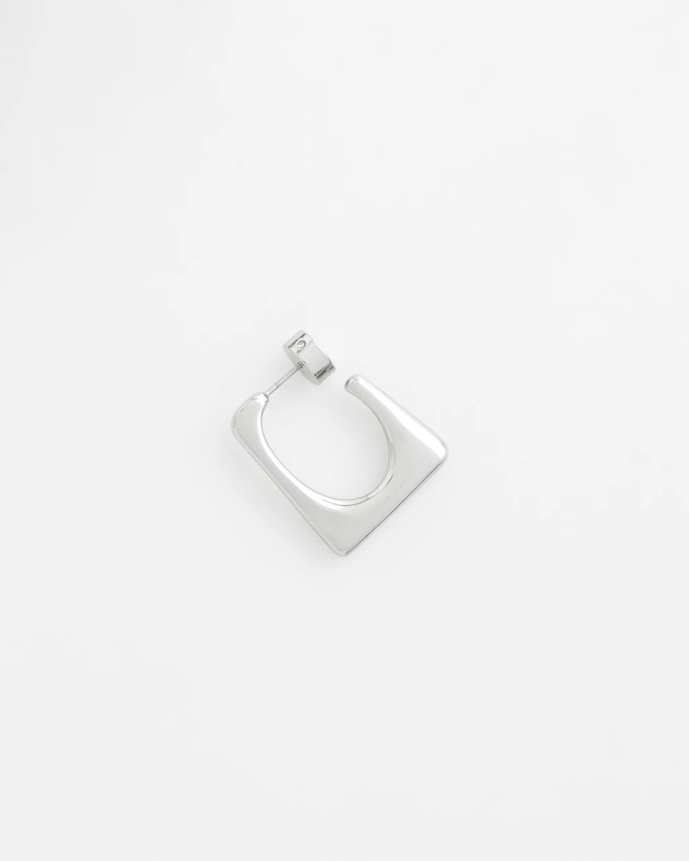 Chico's No Droop® Silver Tone Square Hoops