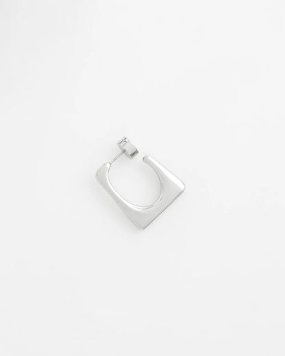 Chico's No Droop® Silver Tone Square Hoops