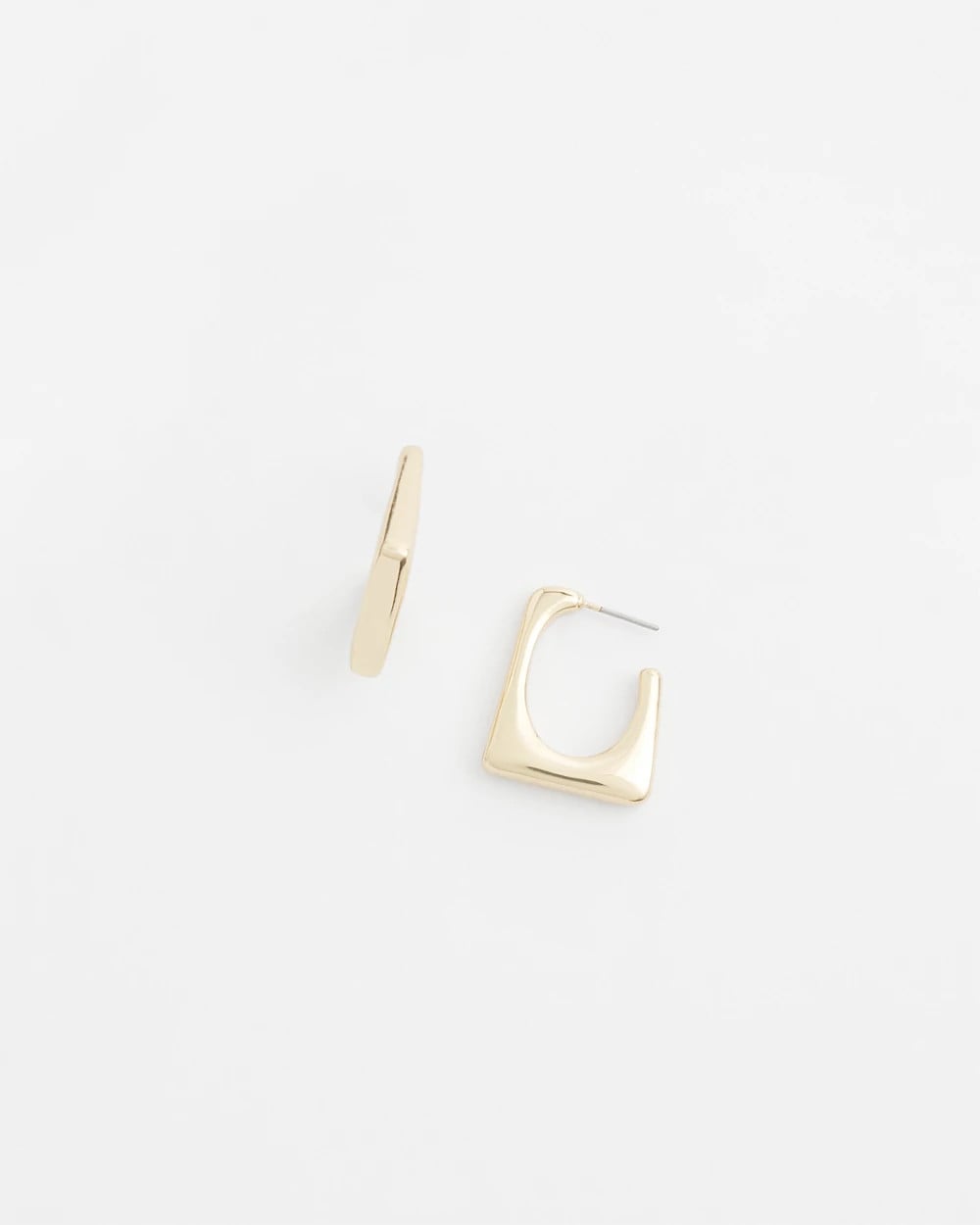 Chico's No Droop® Gold Tone Square Hoops