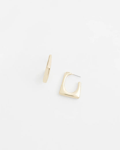 Chico's No Droop® Gold Tone Square Hoops