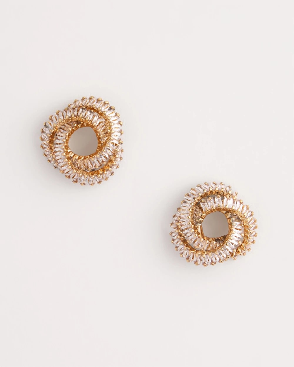 Chico's Goldtone Twisted Stud Earrings