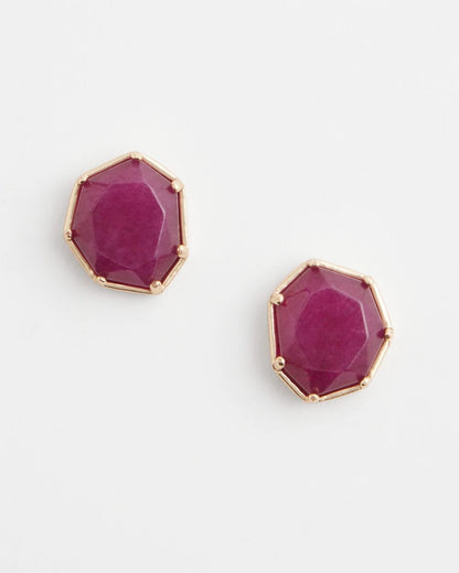 Chico's No Droop® Jade Stud Earrings