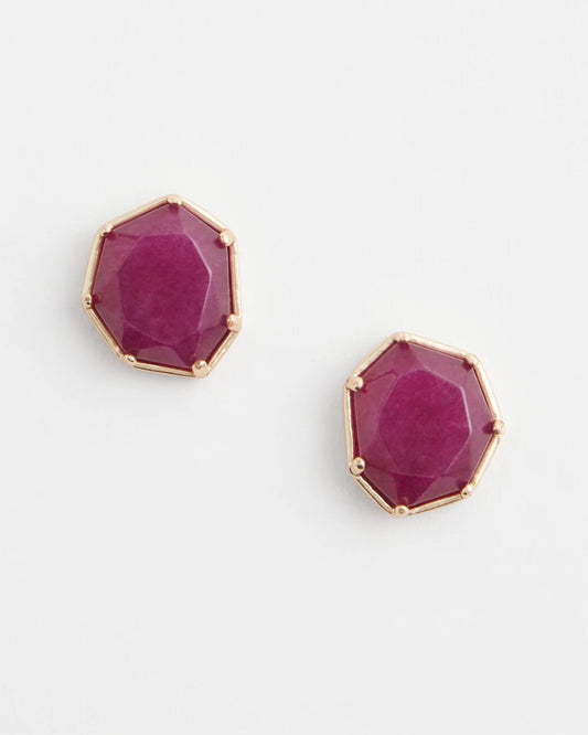 Chico's No Droop® Jade Stud Earrings