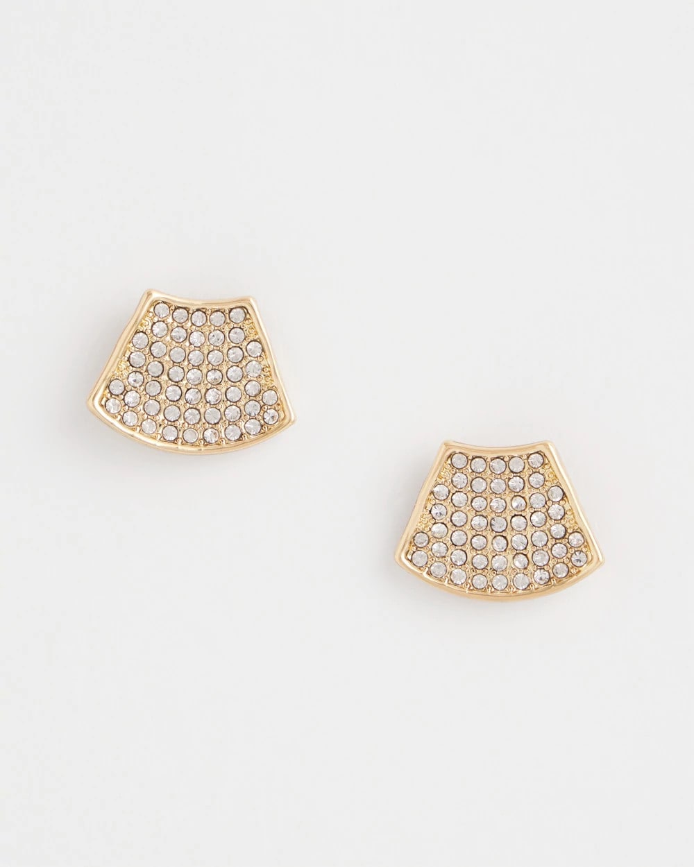 Chico's Gold Glitz Fan Earrings