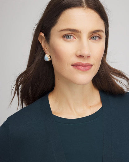 Chico's Faux Opal Stud Earrings