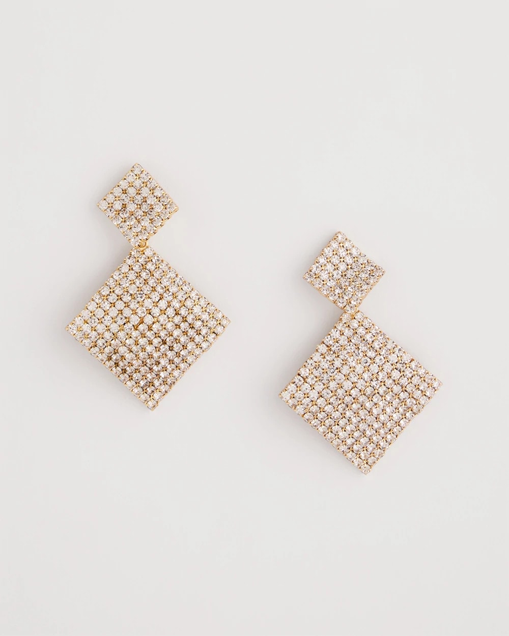 Chico's Curved Crystal Earrings