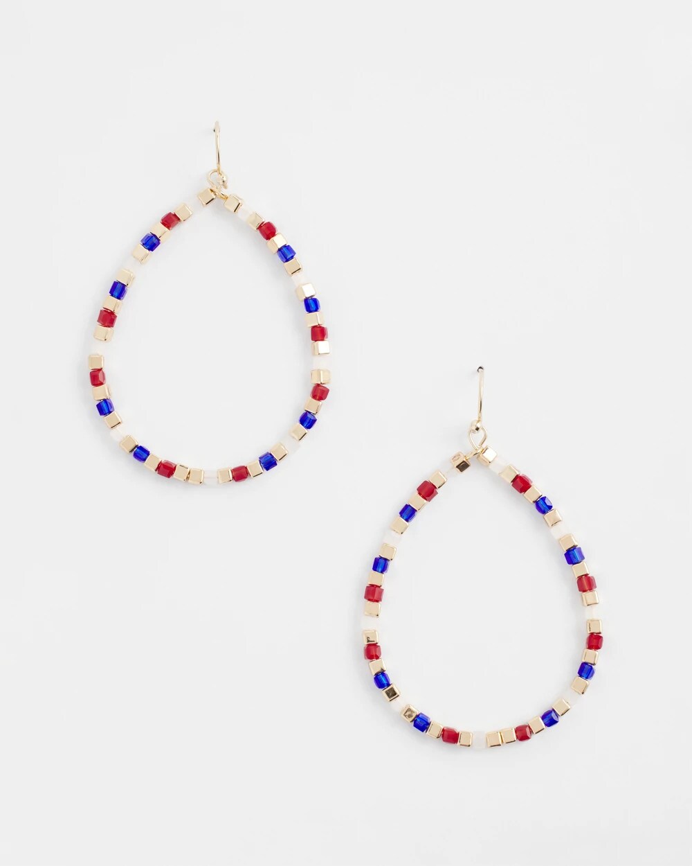 Chico's No Droop® Red White & Blue Earrings