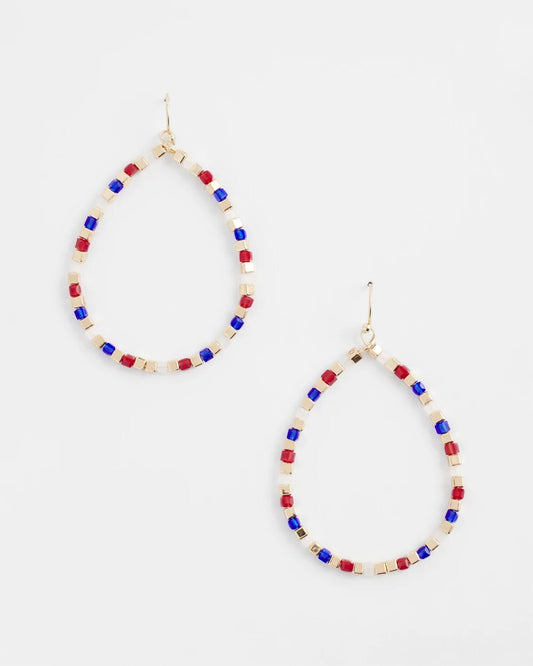 Chico's No Droop® Red White & Blue Earrings