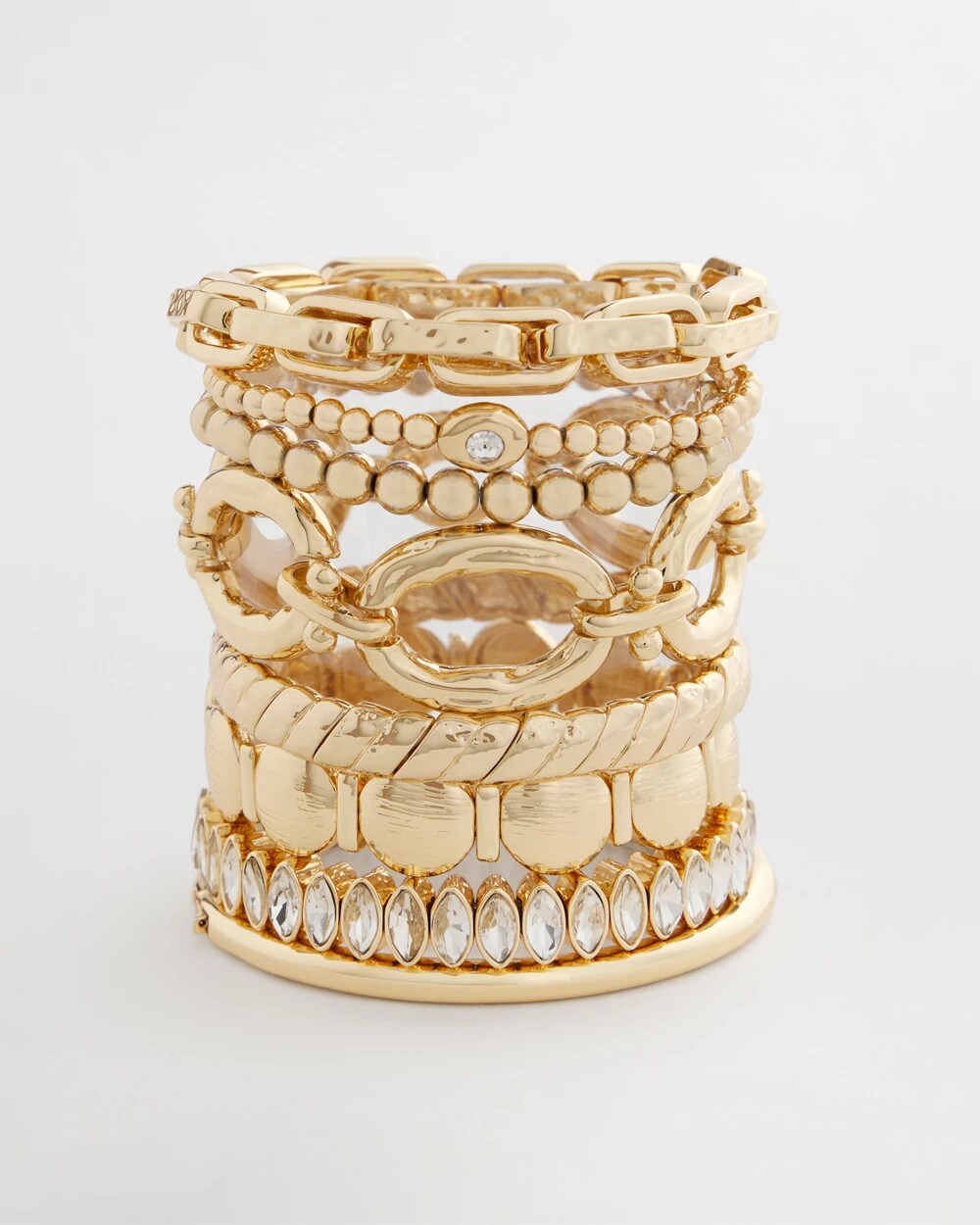 Chico's Gold Link Stretch Bracelet