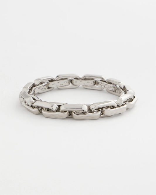 Chico's Silver Link Stretch Bracelet