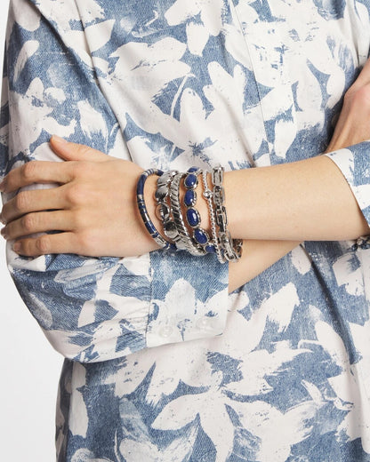 Chico's Silver Link Stretch Bracelet
