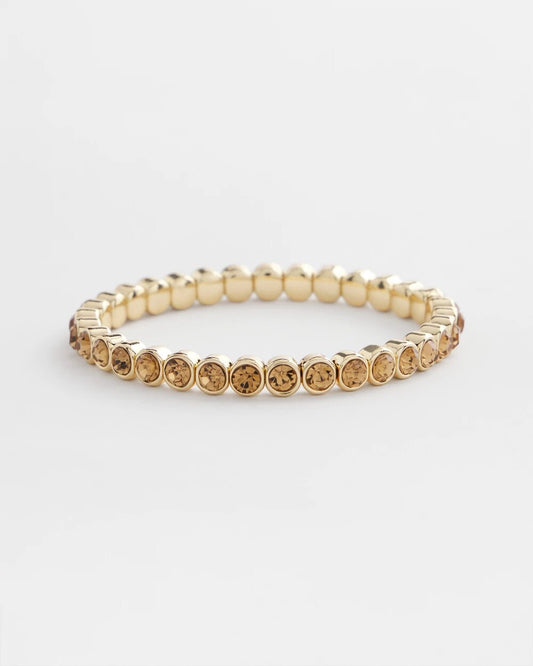 Chico's Amber Hues Shiny Stretch Bracelet