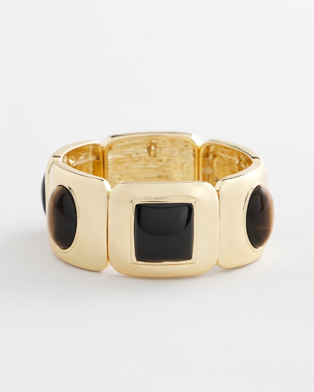 Chico's Neutral Gold Stretch Bracelet