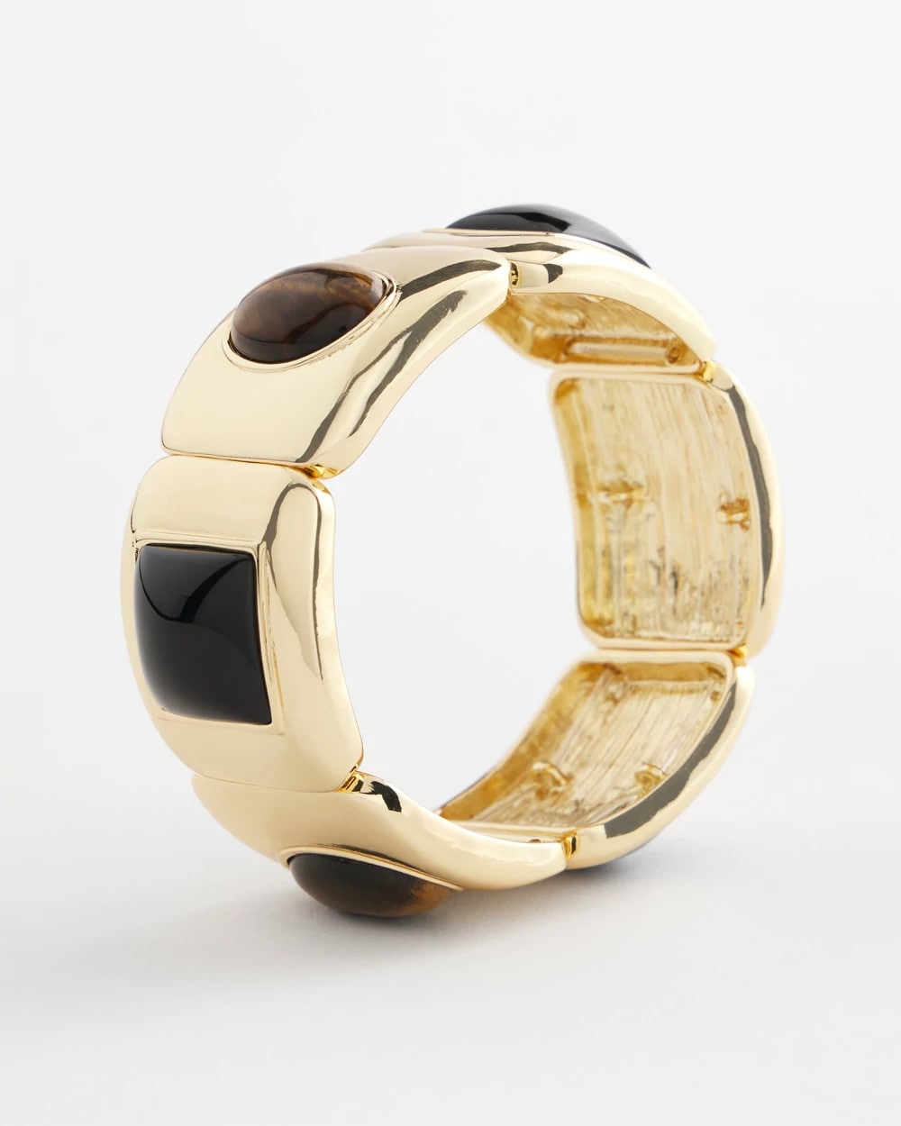 Chico's Neutral Gold Stretch Bracelet