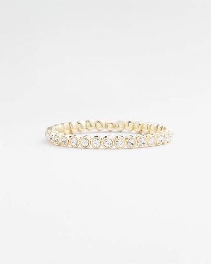 Chico's Goldtone Stretch Tennis Bracelet
