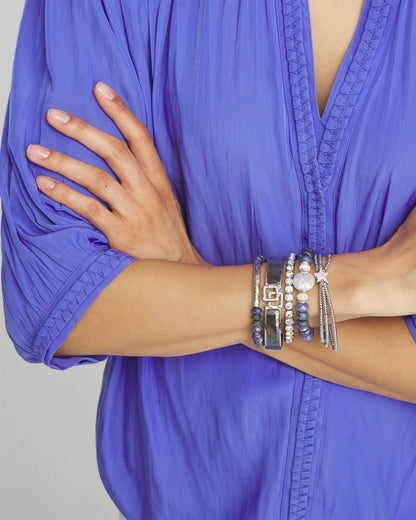 Chico's Faux Tennis Stretch Bracelet